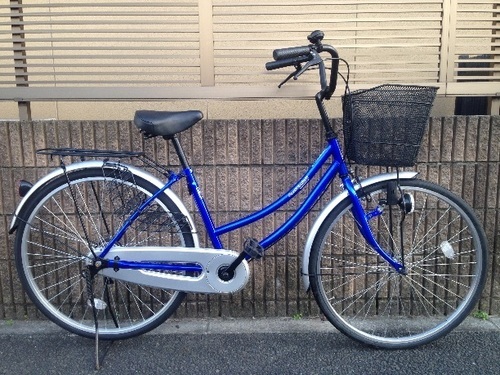 【販売済】【256】【整備済】軽快車　26インチ　シングルギヤ　ダイナモライト【6500円】