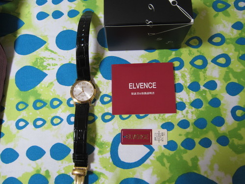 ELVENCE エルヴェンス EL-702G-4 腕時計 スイス製ムーブメント ゴールド 黒