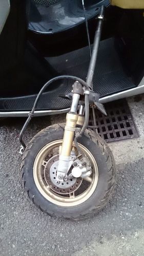 ☆売約済み★早い者勝ち!!AF35LIVE　DIO　ZXの金ホイール金フォークセット!!★☆