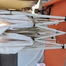 国産・ QuickMock クイックモック スチール堅牢タイプ QM-001 3m×3mサイズ 中古テント、幕は白（イベント用にワンタッチ、組立式テント売ります）