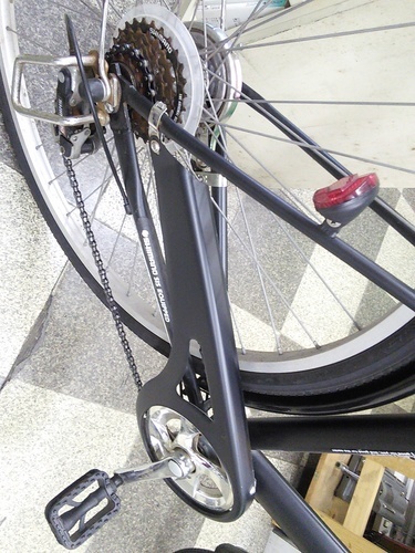 [2425]中古自転車　リサイクル自転車　シティサイクル　26インチ　外装6段変速　ブラック