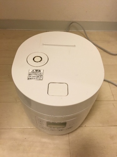 [取引終了]無印良品の3合炊き炊飯器