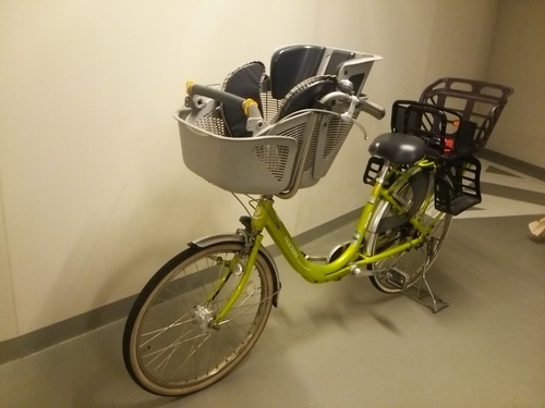 子供のせ 自転車 ふらっかーず FRACKERS 3人乗り　（緑）