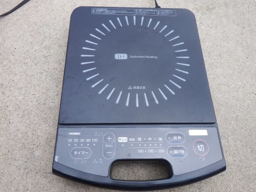 TWINBIRD　IH調理器　IH-DG3C　1300W　黒色