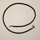 ブラックスピネル　ダイヤカット　ネックレス 40cm