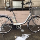 売り切れました。格安　電動アシスト　２４インチ　ブリヂストン　内装３段切り替え付き　シルバー