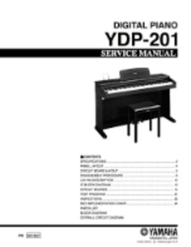 YAMAHA ヤマハ 電子ピアノ♫ YDP-201