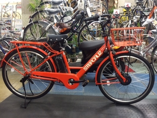 新車ブリヂストン電動アシスト自転車 ステップクルーズe　オレンジ