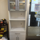 A-11 食器棚☆ キッチンボード ホワイト 