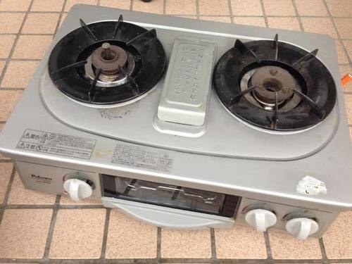 パロマ２口コンロのLPガス用　3,000円