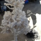 大型 クリスマスツリー 飾りと電飾付き