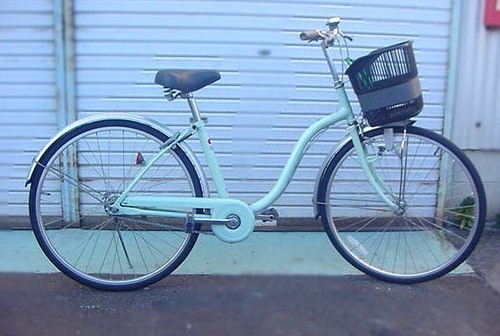 ★お洒落な自転車（26インチ）3段変速・パステルグリーン♪