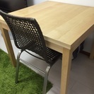 IKEAダイニングテーブル中古BJURSTA 伸長式テーブル, ...