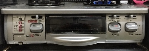 ☆中古☆パロマ Ｓｉセンサーガスコンロ ２口 グリル付き 2010年購入 都市ガス