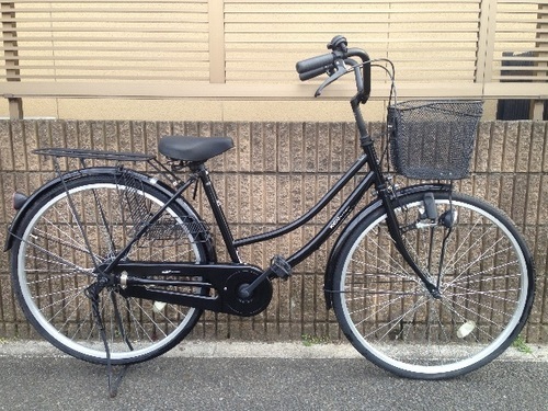 【販売済】【271】【整備済】軽快車　26インチ　シングルギヤ　ダイナモライト　カギ新品【6000円】
