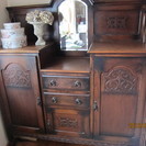 アンティーク　　ミラー付きサイドボード　　お取引中です。