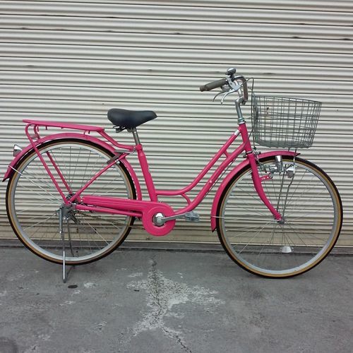 激安！美品☆中古自転車/ママチャリ/２６インチ/ローラーブレーキ/ピンク