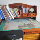 本棚付き学習机と椅子