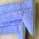 新品　ムートンブーツ　紫　Mサイズ