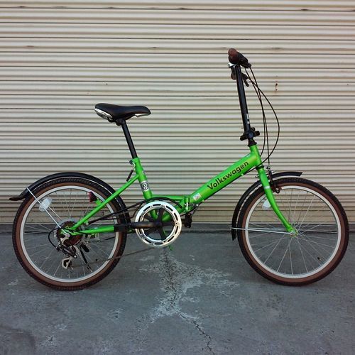 お買い得！中古折りたたみ自転車/Volkswagen(フォルクスワーゲン)/２０”/グリーン