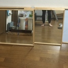 美品　IKEA/イケアのミラー 鏡 4枚セット 70×70cm