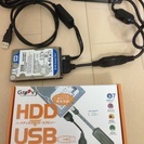 HDD+SATAｰUSBケーブル、USB SDリーダー