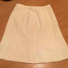 入学準備に！大きめサイズ白スカート