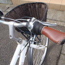 終了　ルイガノ　クロスバイク　２６インチ　7段ギヤ　タイヤ新品　カギ新品　ワイヤー新品　中古自転車