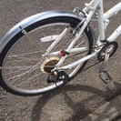 終了　ルイガノ　クロスバイク　２６インチ　7段ギヤ　タイヤ新品　カギ新品　ワイヤー新品　中古自転車