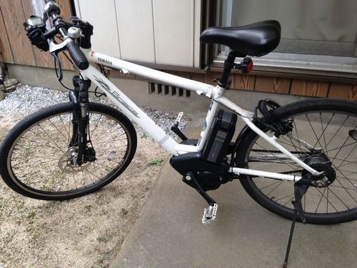 ■ ヤマハ 電動アシスト自転車 PAS BRACE L 2011年モデル 白 Lバッテリー・充電器付 現状渡し