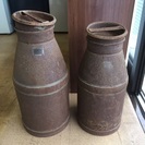 アンティーク抜群!!ミルク缶2セット