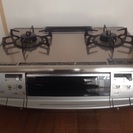 リンナイ製ガラストップガスコンロ★美品★オートグリル◆交渉可◆