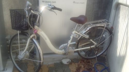 電動自転車を譲ります。
