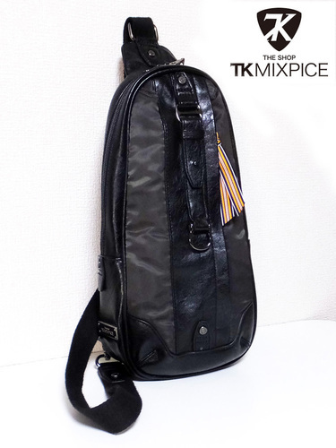 Takeo Kikuchi Tk Mixpice 合皮ボディバッグ ブラック ガンメタ しん 新検見川のバッグ ショルダーバッグ の中古あげます 譲ります ジモティーで不用品の処分