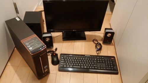 パソコン一式セット　lenovo H300 モニター　スピーカー付き