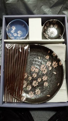 決まりました！未使用　竹久夢二　庫山窯　夢桜　食器５客