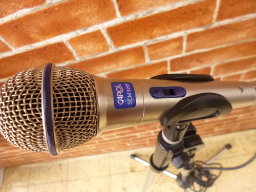 【値下げしました♪】マイク＆スタンド＆コードの3点セット　中古　マイクテスト済み 値下げしました♪】マイク＆スタンド＆コードの3点セット 中古 マイク