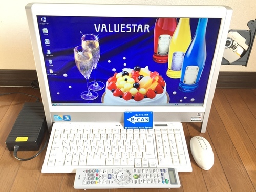 ◆NEC VN770 Windows7 テレビ視聴･録画 メモリ4G 1TB 20インチ Office付き パールホワイト