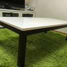 ローテーブル ホワイト W120cm×D60cm×H38cm