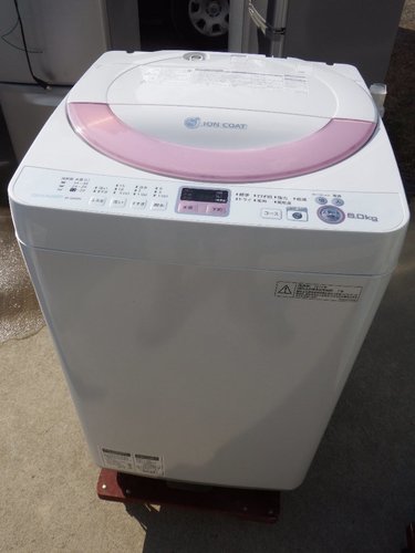 シャープ 6.0kg 全自動洗濯機　ピンク系SHARP ES-GE60N