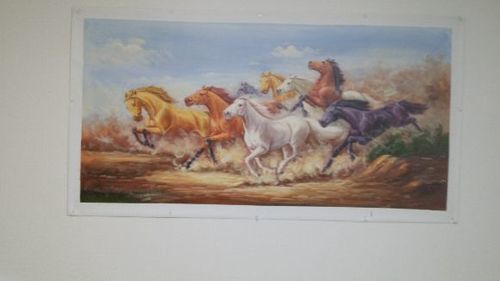 オリジナル絵画縁起の良い８頭