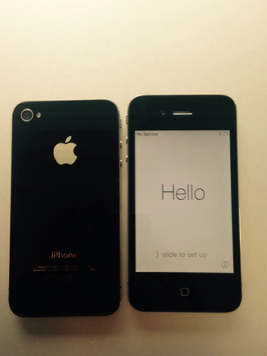 美品 iPhone4 MC605CH 黒 16GB アイフォーン