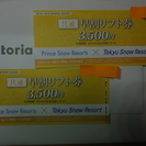 Victoria共通早割券　リフト1日券　【おとなリフト1日券　2枚】