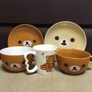 【リラックマ】茶碗2つ&マグカップ&皿2枚