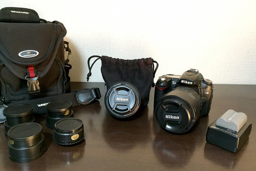 美品! Nikon D90一眼レフ+18-105mm+AF-S NIKKOR 50mm f/1.8+Kenko 58S PRO1D プロテクター+カメラバッグ