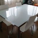 IKEA　ガラステーブル&椅子　使用4年