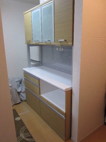 交渉中【古賀家具】大型食器棚