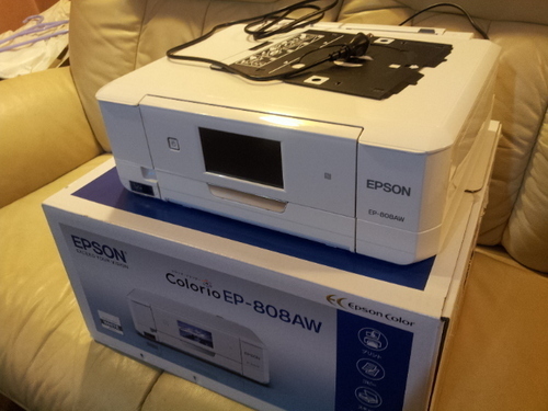 【終了】エプソン[EPSON] 現行品 カラリオ プリンター EP-808AW (白色)