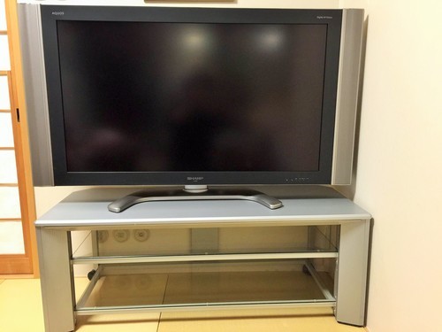 液晶カラーテレビ テレビボード付き SHARP 45型 AQUOS 2006年製