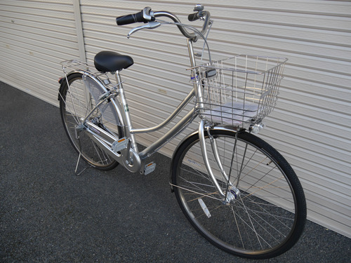 【展示品処分大特価・限界値引】 通勤通学のハードユーズに　ブリジストン “タフループ” ２７インチ シルバー 即納車可 ※名古屋市周辺は無料配送※